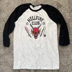 Netflix Stranger Things Black and White Tee